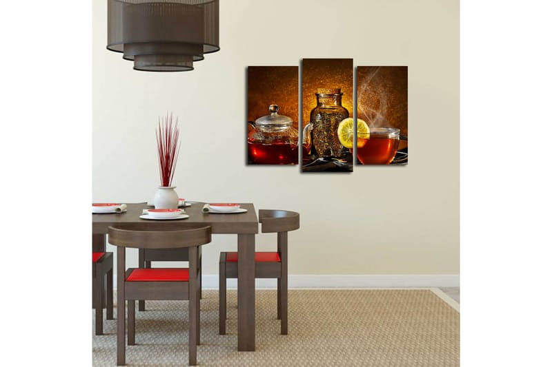 Canvasbilde Scenic 3-pk flerfarget - 22x03 cm - Interiør - Maleri & posters - Lerretsbilder