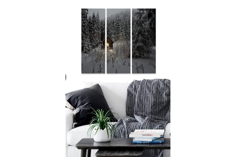 Canvasbilde Scenic 3-pk flerfarget - 22x05 cm - Interiør - Maleri & posters - Lerretsbilder