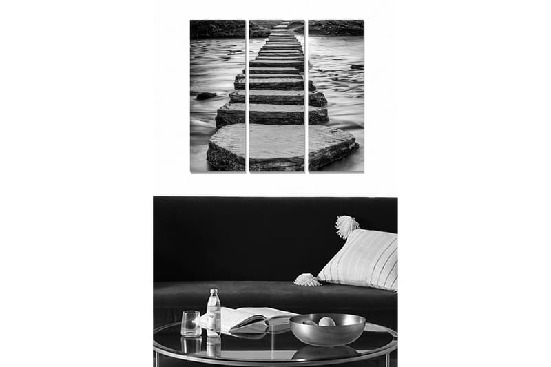 Canvasbilde Scenic 3-pk flerfarget - 22x05 cm - Interiør - Maleri & posters - Lerretsbilder