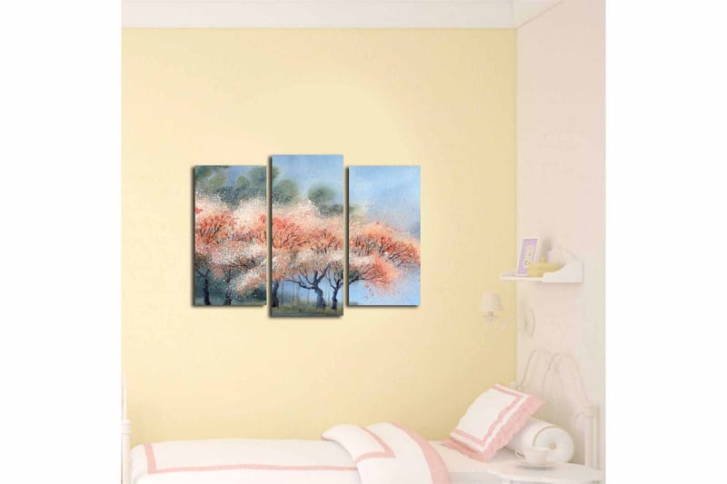Canvasbilde Scenic 3-pk flerfarget - 22x03 cm - Interiør - Maleri & posters - Lerretsbilder