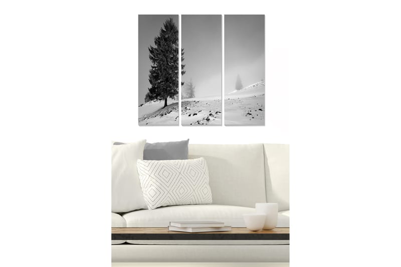 Canvasbilde Scenic 3-pk flerfarget - 22x05 cm - Interiør - Maleri & posters - Lerretsbilder