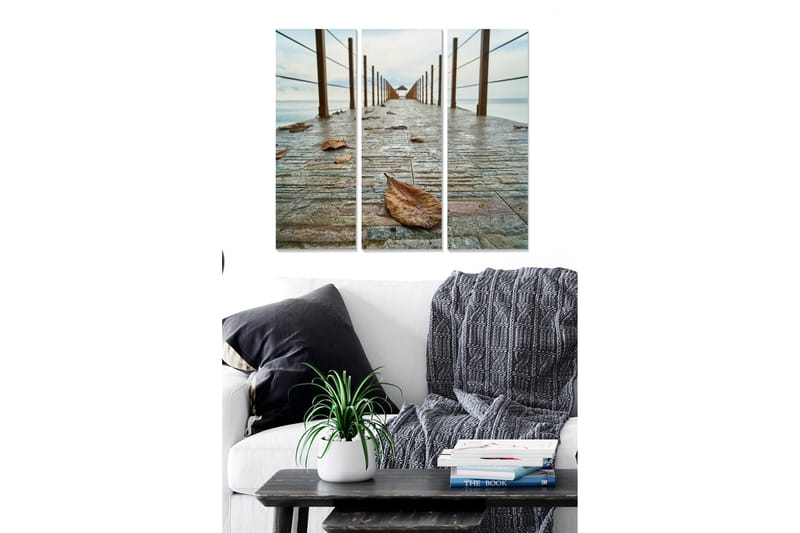 Canvasbilde Scenic 3-pk flerfarget - 22x05 cm - Interiør - Maleri & posters - Lerretsbilder