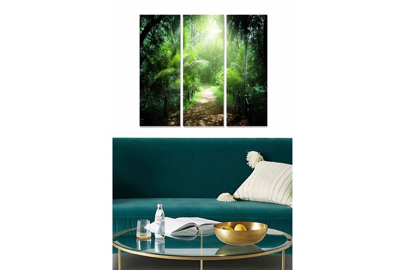Canvasbilde Scenic 3-pk flerfarget - 22x05 cm - Interiør - Maleri & posters - Lerretsbilder