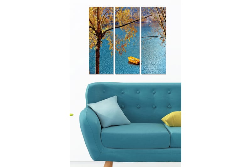 Canvasbilde Scenic 3-pk flerfarget, 22x05 cm