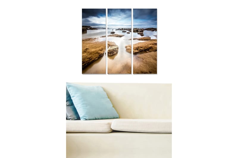 Canvasbilde Scenic 3-pk flerfarget - 22x05 cm - Interiør - Maleri & posters - Lerretsbilder