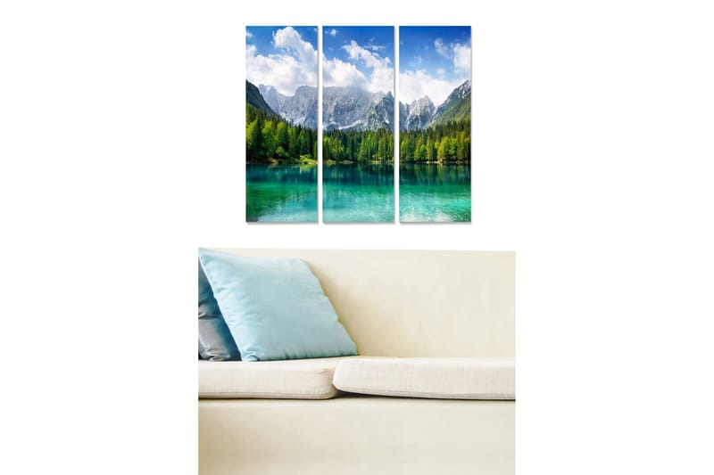 Canvasbilde Scenic 3-pk flerfarget, 22x05 cm