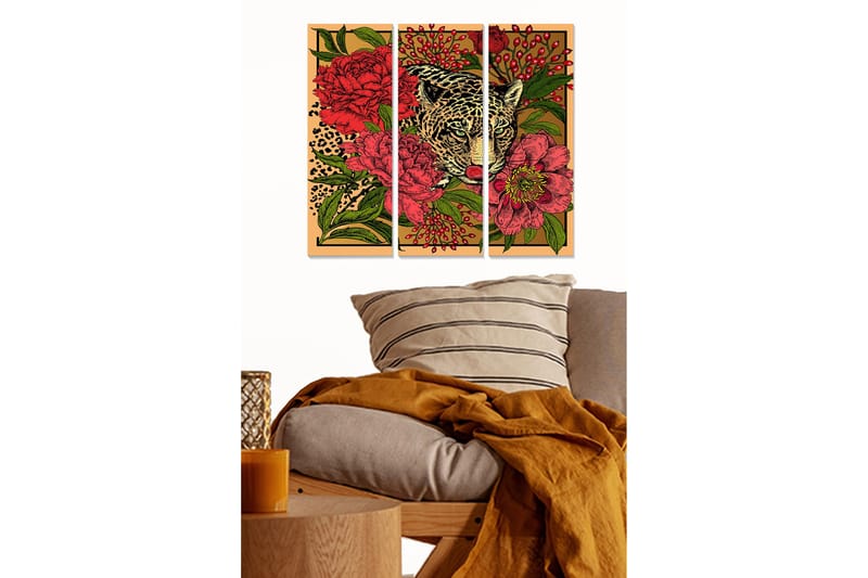 Canvasbilde Scenic 3-pk flerfarget, 22x05 cm