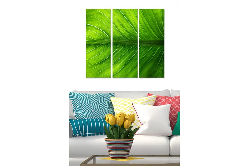 Canvasbilde Scenic 3-pk flerfarget, 22x05 cm