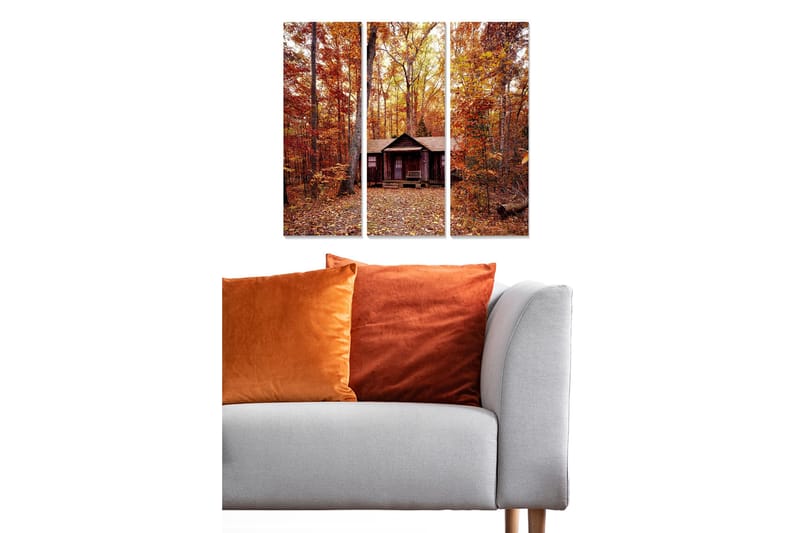 Canvasbilde Scenic 3-pk flerfarget, 22x05 cm