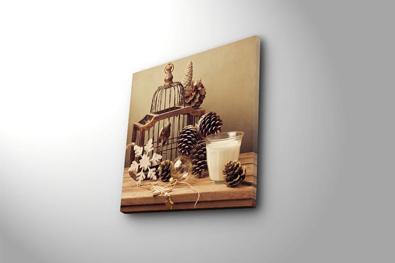 Canvasbilde Scenic Flerfarget - 44x54 cm - Interiør - Maleri & posters - Lerretsbilder