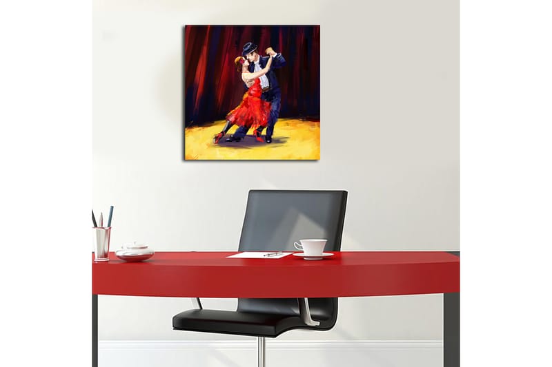 Canvasbilde Scenic Flerfarget - 44x54 cm - Interiør - Maleri & posters - Lerretsbilder