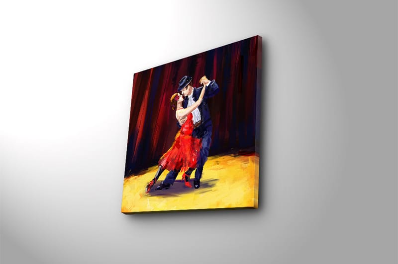 Canvasbilde Scenic Flerfarget - 44x54 cm - Interiør - Maleri & posters - Lerretsbilder