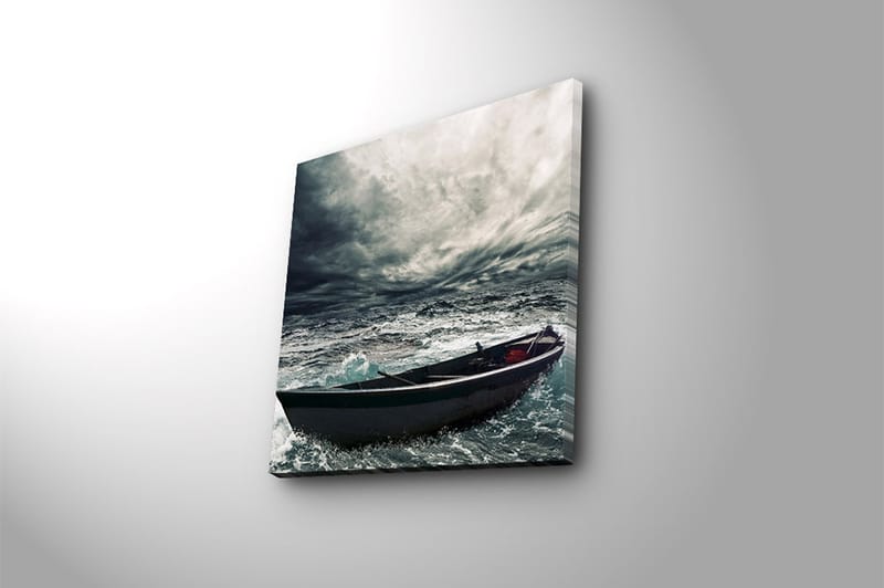 Canvasbilde Scenic Flerfarget - 44x54 cm - Interiør - Maleri & posters - Lerretsbilder