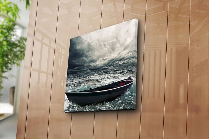 Canvasbilde Scenic Flerfarget - 44x54 cm - Interiør - Maleri & posters - Lerretsbilder