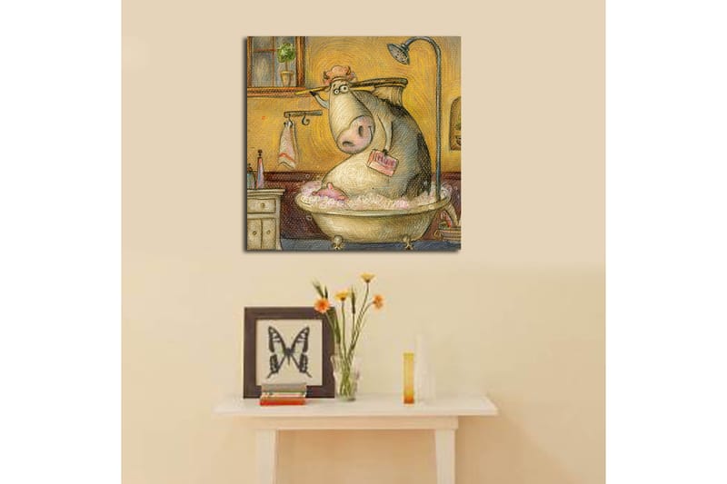 Canvasbilde Scenic Flerfarget - 44x54 cm - Interiør - Maleri & posters - Lerretsbilder
