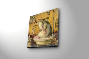 Canvasbilde Scenic Flerfarget - 44x54 cm - Interiør - Maleri & posters - Lerretsbilder