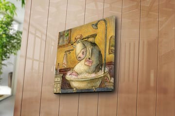 Canvasbilde Scenic Flerfarget - 44x54 cm - Interiør - Maleri & posters - Lerretsbilder