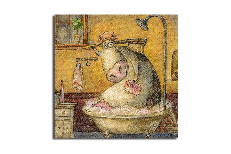 Canvasbilde Scenic Flerfarget, 44x54 cm