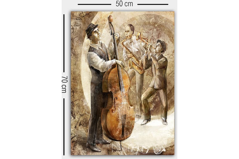Canvasbilde Scenic Flerfarget - 55x07 cm - Interiør - Maleri & posters - Lerretsbilder