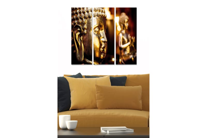 Canvasbilde Spiritual 3-pack flerfarget, 22x05 cm