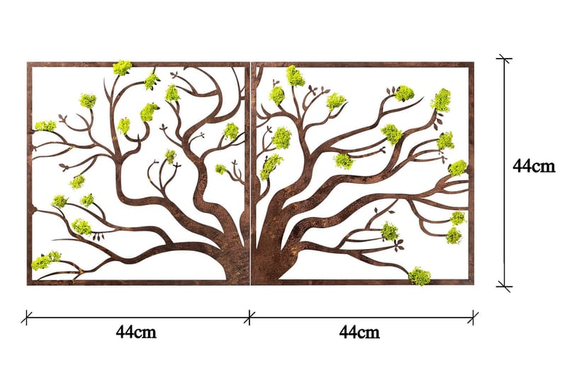 Canvasbilde Tree 1 - 90x44 cm - Interiør - Maleri & posters - Lerretsbilder