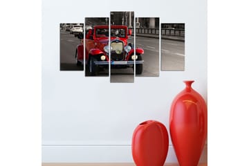 Canvasbilde Vehicles 5-pk Flerfarget - 22x06 cm - Interiør - Maleri & posters - Lerretsbilder