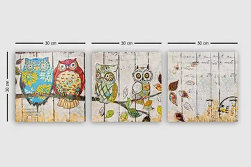 Canvasbilde VP Italy 3-pk Flerfarget - 33x03 cm - Interiør - Maleri & posters - Lerretsbilder