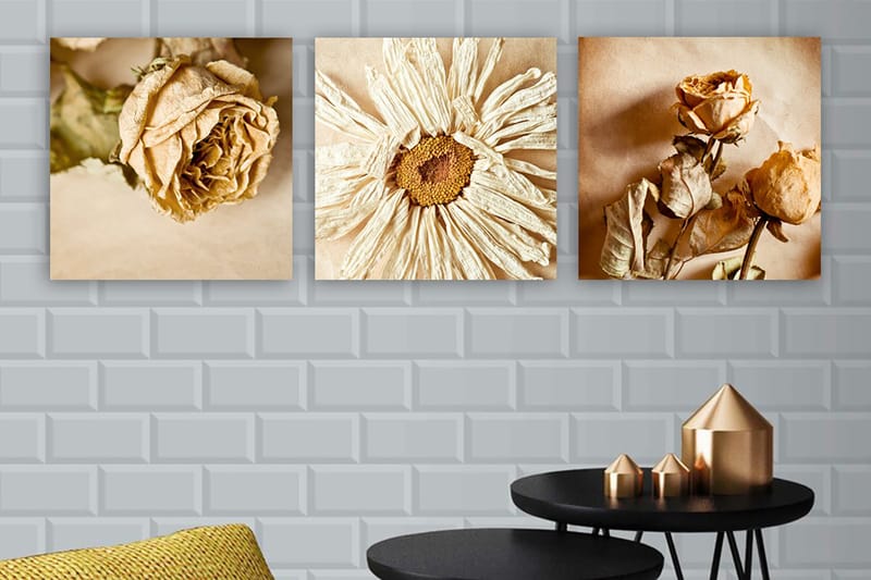 Canvasbilde VP Italy 3-pk Flerfarget - 33x03 cm - Interiør - Maleri & posters - Lerretsbilder