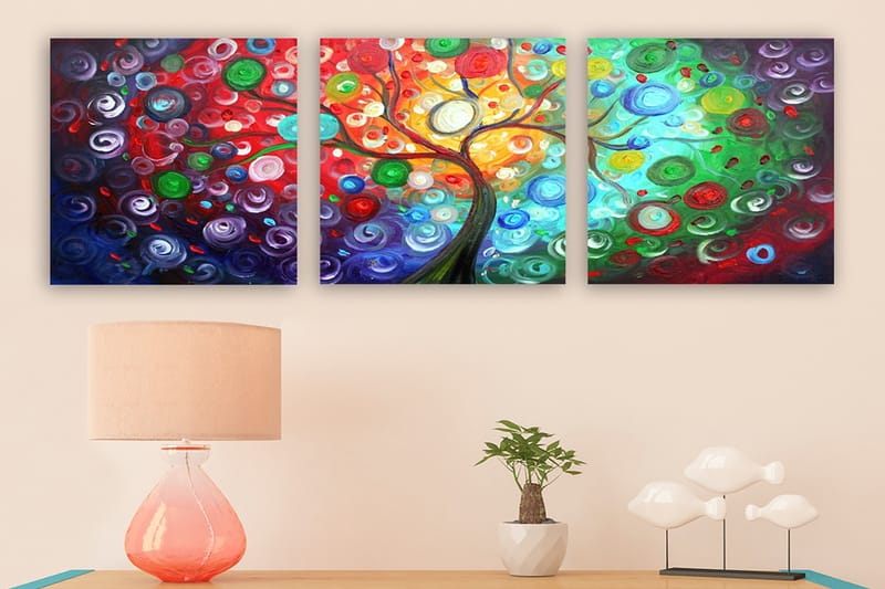 Canvasbilde VP Italy 3-pk Flerfarget - 33x03 cm - Interiør - Maleri & posters - Lerretsbilder