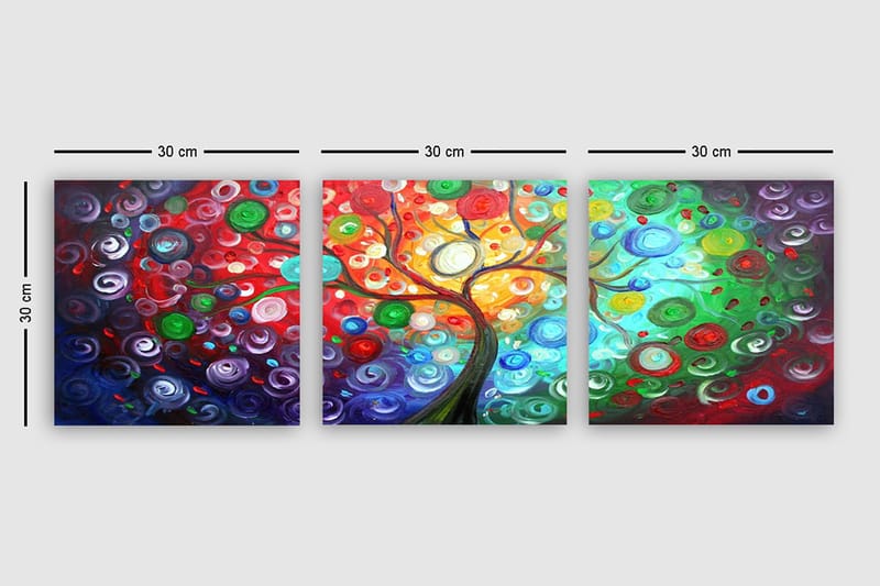Canvasbilde VP Italy 3-pk Flerfarget - 33x03 cm - Interiør - Maleri & posters - Lerretsbilder