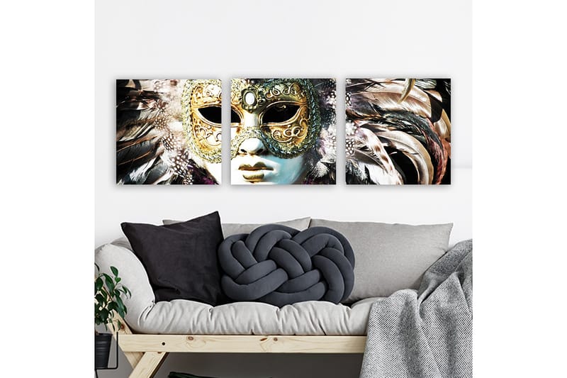 Canvasbilde VP Italy 3-pk Flerfarget - 33x03 cm - Interiør - Maleri & posters - Lerretsbilder