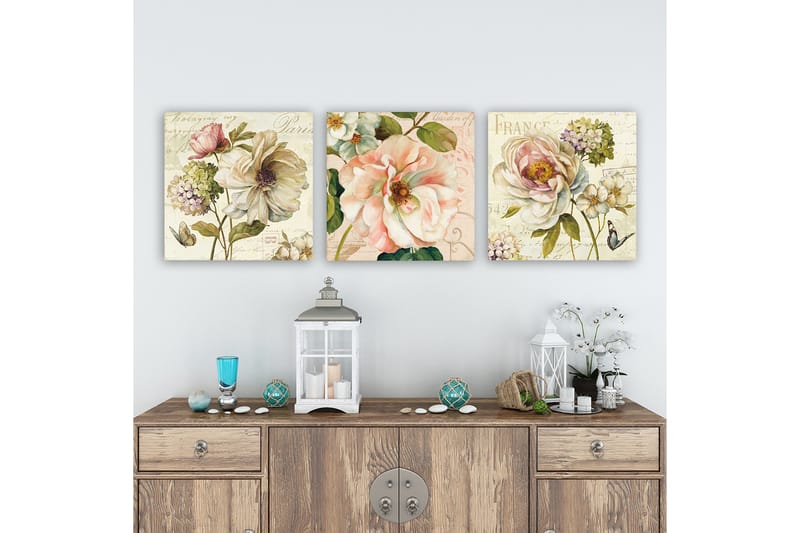Canvasbilde VP Italy 3-pk Flerfarget - 33x03 cm - Interiør - Maleri & posters - Lerretsbilder