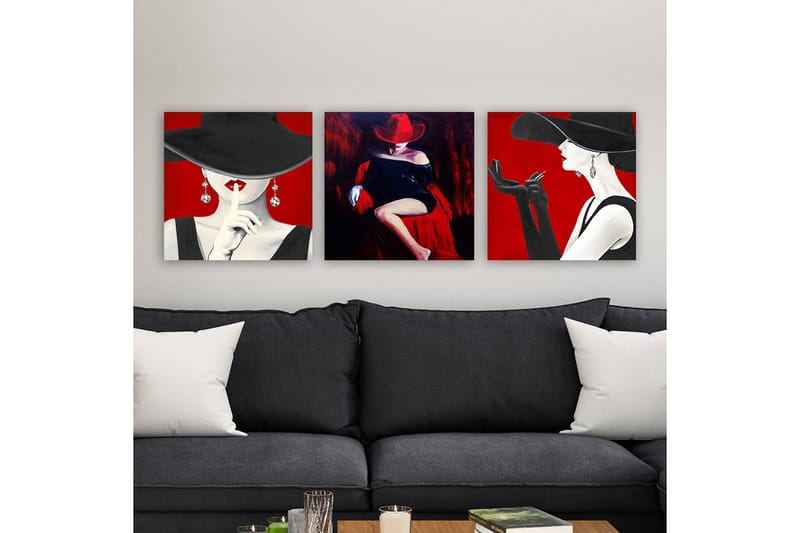 Canvasbilde VP Italy 3-pk Flerfarget - 33x03 cm - Interiør - Maleri & posters - Lerretsbilder