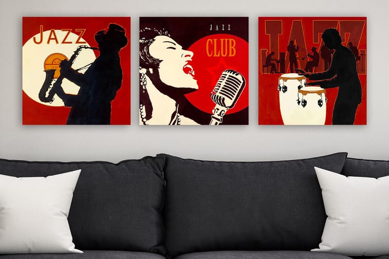 Canvasbilde VP Italy 3-pk Flerfarget - 33x03 cm - Interiør - Maleri & posters - Lerretsbilder