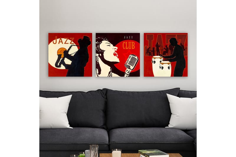 Canvasbilde VP Italy 3-pk Flerfarget - 33x03 cm - Interiør - Maleri & posters - Lerretsbilder