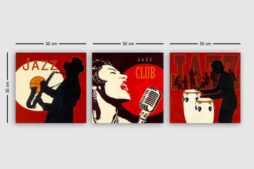 Canvasbilde VP Italy 3-pk Flerfarget - 33x03 cm - Interiør - Maleri & posters - Lerretsbilder