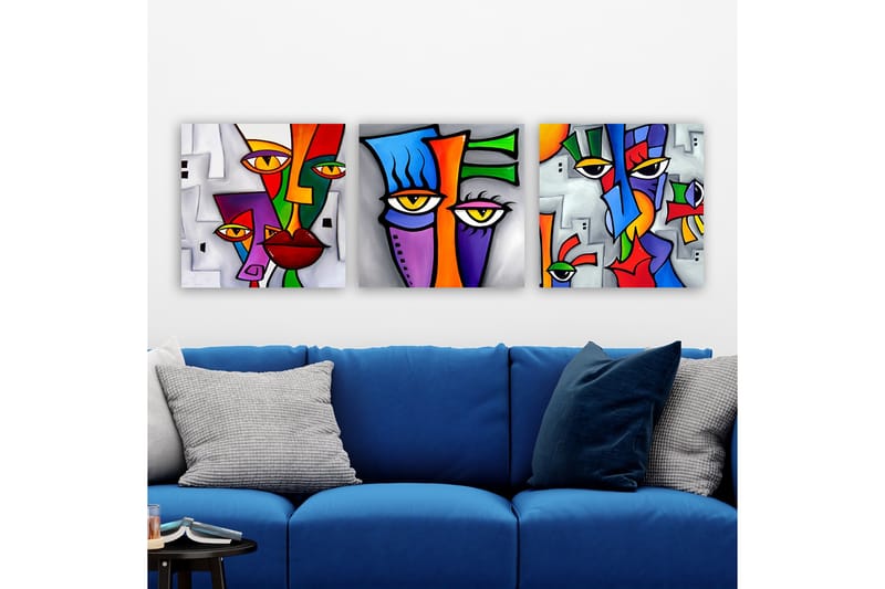 Canvasbilde VP Italy 3-pk Flerfarget - 33x03 cm - Interiør - Maleri & posters - Lerretsbilder