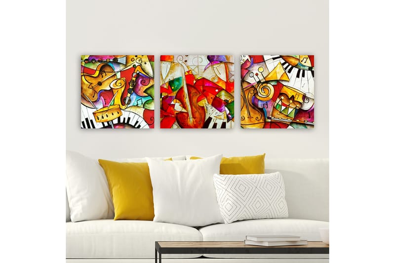 Canvasbilde VP Italy 3-pk Flerfarget - 33x03 cm - Interiør - Maleri & posters - Lerretsbilder