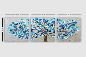 Canvasbilde VP Italy 3-pk Flerfarget - 33x03 cm - Interiør - Maleri & posters - Lerretsbilder