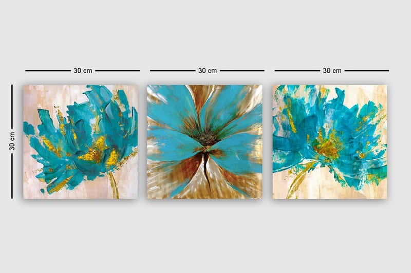 Canvasbilde VP Italy 3-pk Flerfarget - 33x03 cm - Interiør - Maleri & posters - Lerretsbilder