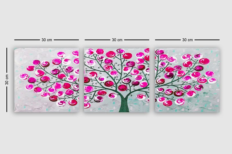 Canvasbilde VP Italy 3-pk Flerfarget - 33x03 cm - Interiør - Maleri & posters - Lerretsbilder
