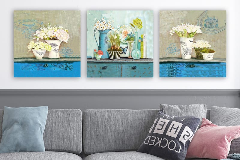 Canvasbilde VP Italy 3-pk Flerfarget - 33x03 cm - Interiør - Maleri & posters - Lerretsbilder