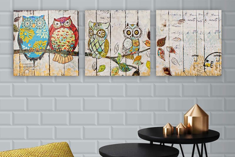 Canvasbilde VP Italy 3-pk Flerfarget - 33x03 cm - Interiør - Maleri & posters - Lerretsbilder