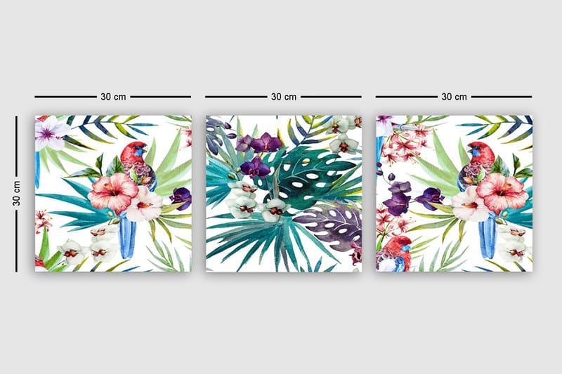 Canvasbilde VP Italy 3-pk Flerfarget - 33x03 cm - Interiør - Maleri & posters - Lerretsbilder
