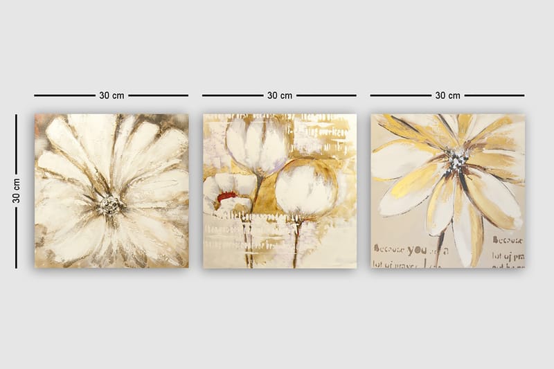 Canvasbilde VP Italy 3-pk Flerfarget - 33x03 cm - Interiør - Maleri & posters - Lerretsbilder