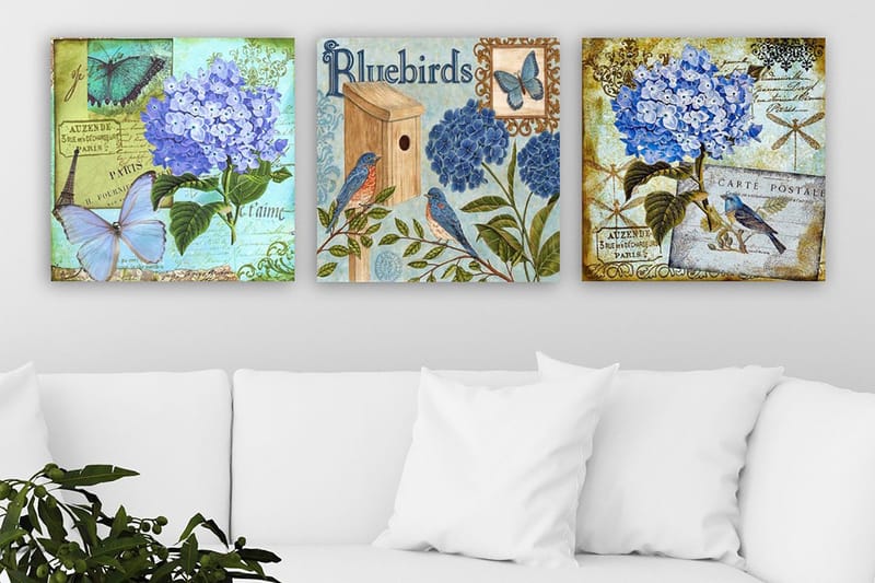 Canvasbilde VP Italy 3-pk Flerfarget - 33x03 cm - Interiør - Maleri & posters - Lerretsbilder