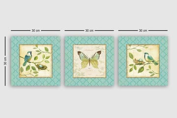 Canvasbilde VP Italy 3-pk Flerfarget - 33x03 cm - Interiør - Maleri & posters - Lerretsbilder