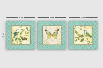 Canvasbilde VP Italy 3-pk Flerfarget - 33x03 cm - Interiør - Maleri & posters - Lerretsbilder