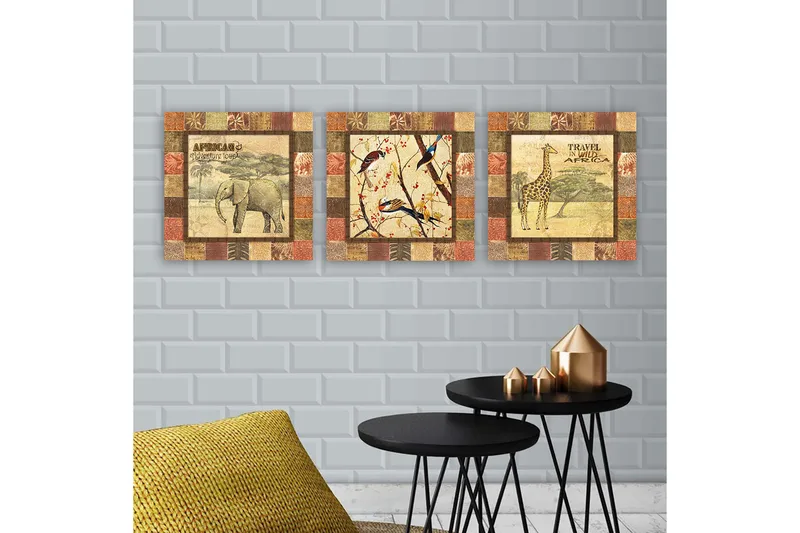 Canvasbilde VP Italy 3-pk Flerfarget - 33x03 cm - Interiør - Maleri & posters - Lerretsbilder