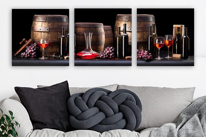 Canvasbilde VP Italy 3-pk Flerfarget, 33x03 cm